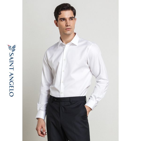 men's new business suit shirt easy care cotton youth slim suit white shirt, White;black
men's new business suit shirt easy care cotton youth slim suit white shirt, White;black