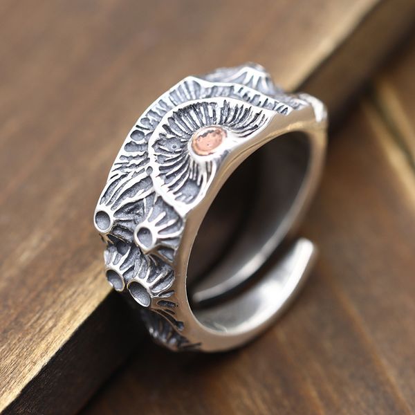 925 sterling silver fashion unique ring men vivid crater black open ring for men fashion rock punk jewelry
925 sterling silver fashion unique ring men vivid crater black open ring for men fashion rock punk jewelry