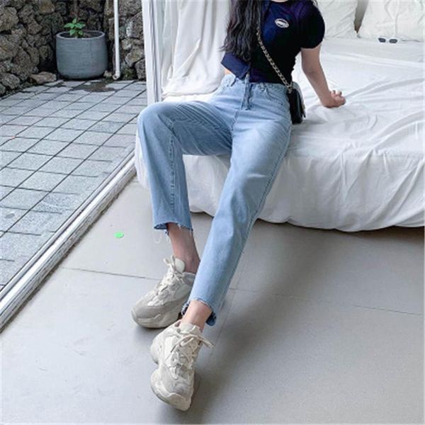 pants for ladies grils ankle length jeans women casual straight jeans fashion designer new high waist loose trousers pencil, Blue
pants for ladies grils ankle length jeans women casual straight jeans fashion designer new high waist loose trousers pencil, Blue