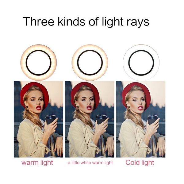factory 16cm ring light video makeup selfie led fill light pgraphy dimmable 2700-5500k lamp with phone holder tripod usb plu
factory 16cm ring light video makeup selfie led fill light pgraphy dimmable 2700-5500k lamp with phone holder tripod usb plu