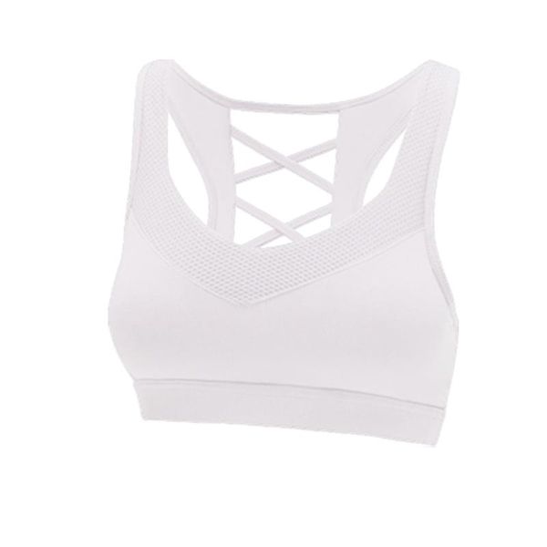 gym clothing padded workout soft yoga vest gather absorption solid cross back sweat wicking mesh belt women sports bra high elasticity, White;black
gym clothing padded workout soft yoga vest gather absorption solid cross back sweat wicking mesh belt women sports bra high elasticity, White;black