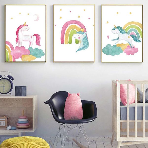 nordic poster pink unicorn wall canvas art rainbow canvas painting moon stars nursery decor pictures wall prints girls baby room
nordic poster pink unicorn wall canvas art rainbow canvas painting moon stars nursery decor pictures wall prints girls baby room