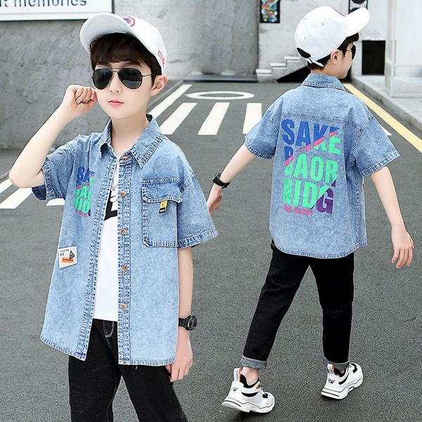 edis9 2020 new all-match boys' summer coat medium and large children's letter denim tong chen shan tong chen shan children's, White;black
edis9 2020 new all-match boys' summer coat medium and large children's letter denim tong chen shan tong chen shan children's, White;black