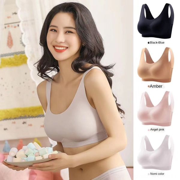 sporadic life japanese seamless glossy comfortable non-steel ring removable bra underwear vest bra vest women's underwear 31702, White
sporadic life japanese seamless glossy comfortable non-steel ring removable bra underwear vest bra vest women's underwear 31702, White