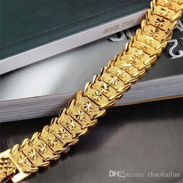 zhf jewelry wide bracelet chain gold plated men's wedding jewelry 18k gold plated bracelet chain for men fashion gifts wholesale ks398, Black
zhf jewelry wide bracelet chain gold plated men's wedding jewelry 18k gold plated bracelet chain for men fashion gifts wholesale ks398, Black
