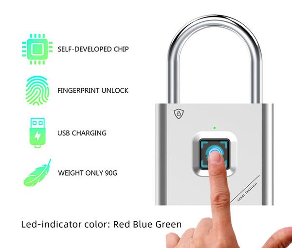smart padlock waterproof luggage zipper gym locker door bicycle school locker electronic password fingerprint padlock
smart padlock waterproof luggage zipper gym locker door bicycle school locker electronic password fingerprint padlock