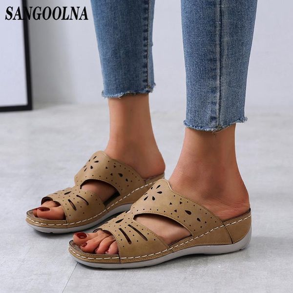 women slippers casual hollow out flip flops fashion wedges walk shoes woman slip on flats slides outdoor sandals plus size, Black
women slippers casual hollow out flip flops fashion wedges walk shoes woman slip on flats slides outdoor sandals plus size, Black