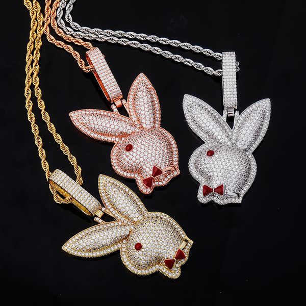 hip hop cubic zirconia paved bling iced out tie knot rabbit pendants necklace for men rapper jewelry drop shipping, Silver
hip hop cubic zirconia paved bling iced out tie knot rabbit pendants necklace for men rapper jewelry drop shipping, Silver