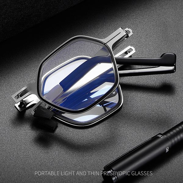 mghbhs high-grade polygon anti-blue reading glasses for men fashionable portable folding reading glasses for women, White;black
mghbhs high-grade polygon anti-blue reading glasses for men fashionable portable folding reading glasses for women, White;black