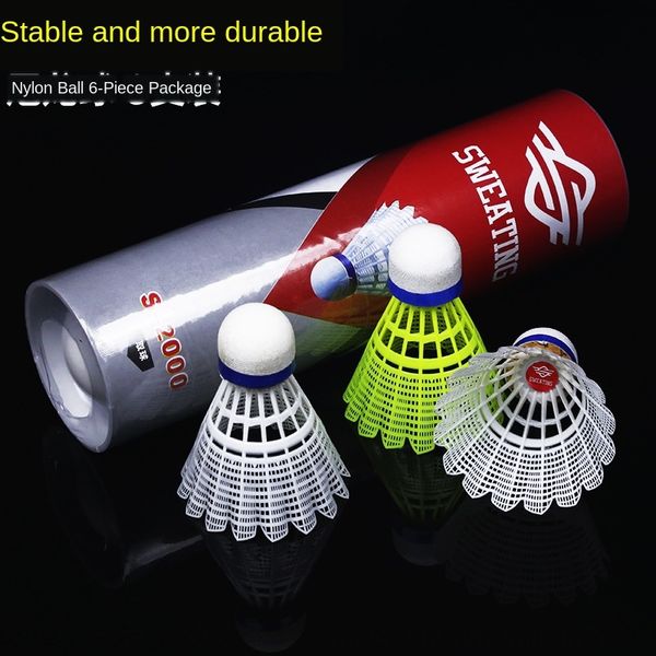 sweating nylon badminton wool badminton resistant plastic training ball very durable 6 pack practice rubber ball
sweating nylon badminton wool badminton resistant plastic training ball very durable 6 pack practice rubber ball