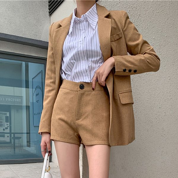 two piece dress runway women shorts outfits 2 set single breasted lace-up suit coat+short pants autumn elegant office female suits, White
two piece dress runway women shorts outfits 2 set single breasted lace-up suit coat+short pants autumn elegant office female suits, White