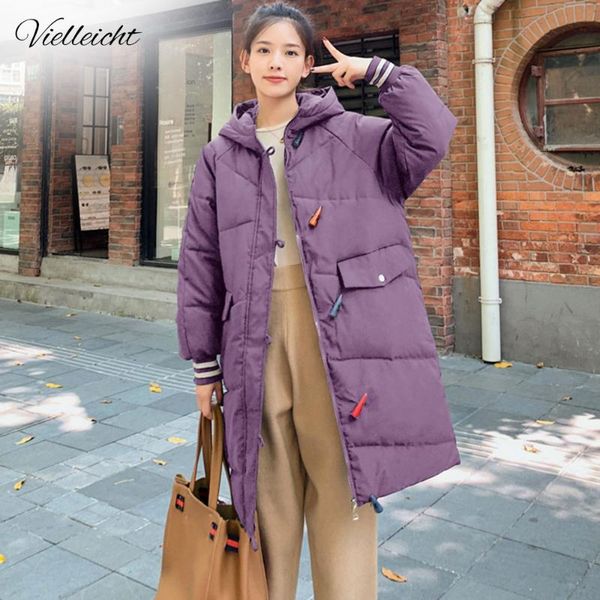 vielleicht hooded ladies coat long parka oversize winter jacket women mid-long buckle winter thick jacket down women coat, Black
vielleicht hooded ladies coat long parka oversize winter jacket women mid-long buckle winter thick jacket down women coat, Black