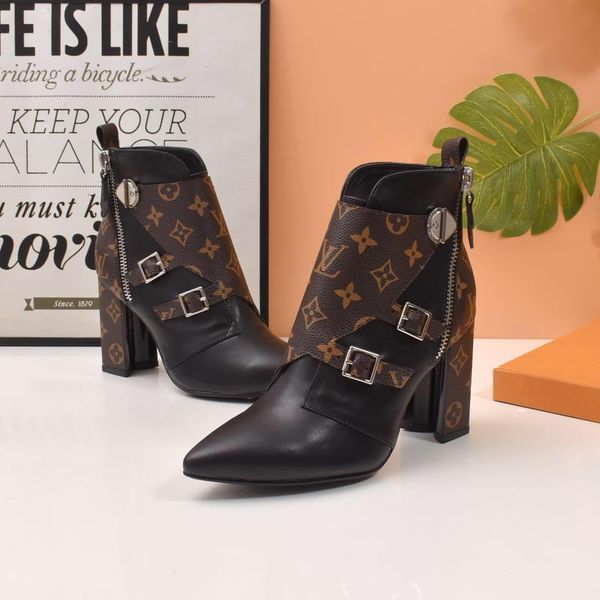 new4 ladies casual boots fashion wild boots business work high heel boots original box packaging fast delivery, Black
new4 ladies casual boots fashion wild boots business work high heel boots original box packaging fast delivery, Black