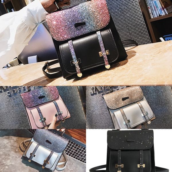women's backpack 2019 new student backpack korean sequin fashion travel fashion travel bag trendy bags single shoulder women's bag, White
women's backpack 2019 new student backpack korean sequin fashion travel fashion travel bag trendy bags single shoulder women's bag, White
