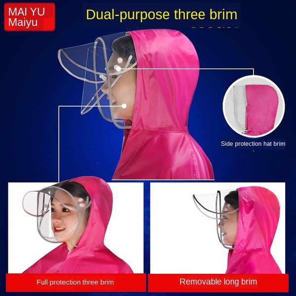 xayvk motorcycle vehicle raincoat single and double battery car three hat brim thickened men's and women's motorcycle vehicleelect, Black
xayvk motorcycle vehicle raincoat single and double battery car three hat brim thickened men's and women's motorcycle vehicleelect, Black
