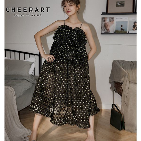 cheerart tulle jacquard summer slip dress 2020 ball gown backless spaghetti strap swing black long midi tube dress women, Black;gray
cheerart tulle jacquard summer slip dress 2020 ball gown backless spaghetti strap swing black long midi tube dress women, Black;gray