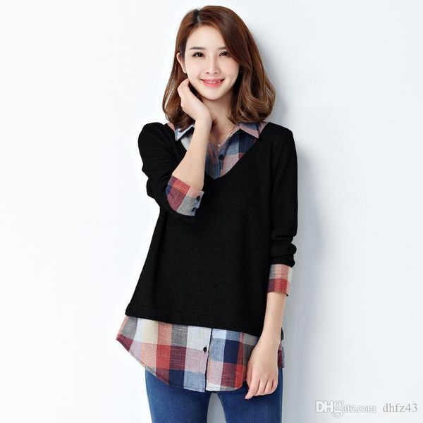 f women blouses long sleeve plaid patchwork body shirt women ladies office kimono blusas plus size 4xl g, White
f women blouses long sleeve plaid patchwork body shirt women ladies office kimono blusas plus size 4xl g, White