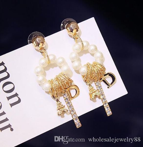 wholesale long pearl crystal tassel dangle drop earrings letters design eardrop women party prom jewelry accessories, Silver
wholesale long pearl crystal tassel dangle drop earrings letters design eardrop women party prom jewelry accessories, Silver