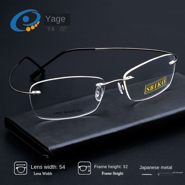 jagger c5501 elastic titanium alloy frameless frame cutting metal myopia frame for men myopia glasses glasses and women, Silver
jagger c5501 elastic titanium alloy frameless frame cutting metal myopia frame for men myopia glasses glasses and women, Silver