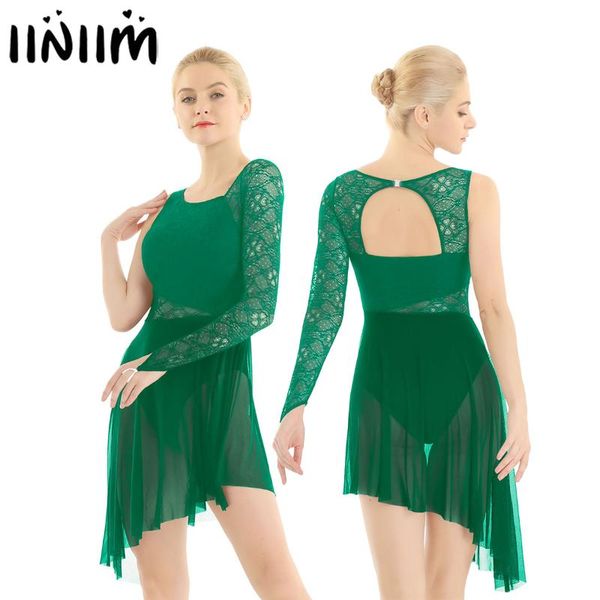 women ballet leotard dress single with fingertip lace bodice lyrical modern dance wear femme asymmetric gymnastics costume, Black;red
women ballet leotard dress single with fingertip lace bodice lyrical modern dance wear femme asymmetric gymnastics costume, Black;red