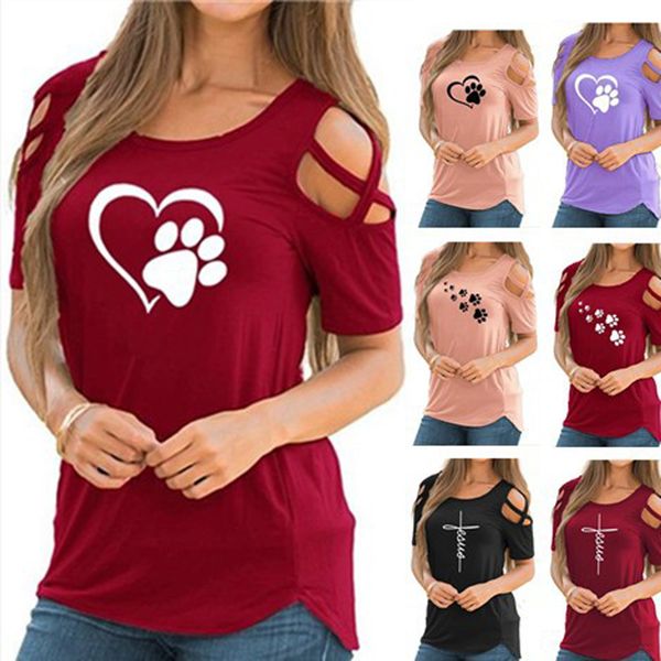 love dog paw heart print t-shirt women summer harajuku funny kawaii femme print tshirt short sleeve 24 color mx200721, White
love dog paw heart print t-shirt women summer harajuku funny kawaii femme print tshirt short sleeve 24 color mx200721, White