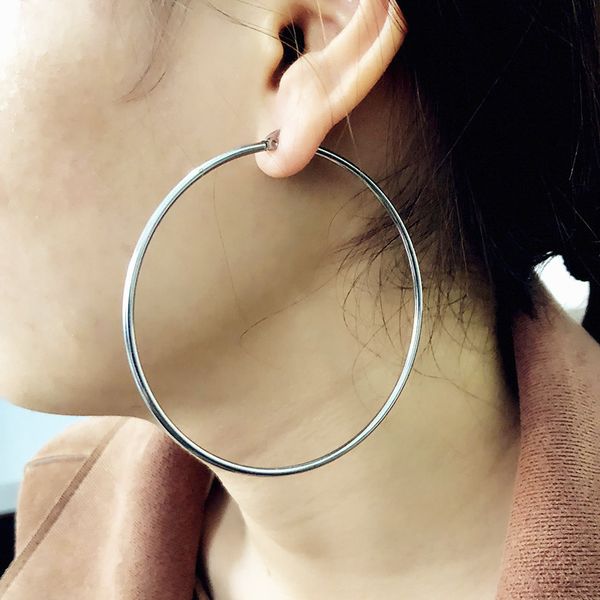 1 pair stainless steel big circle hoop earrings small large steel&alloy hoop earrings for women, Golden
1 pair stainless steel big circle hoop earrings small large steel&alloy hoop earrings for women, Golden