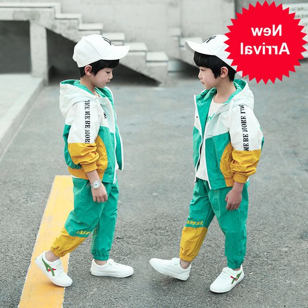 spring autumn new children boys sport set spell color letter child boy clothing set hooded cardigan coat+jogger pants 4-10t, White
spring autumn new children boys sport set spell color letter child boy clothing set hooded cardigan coat+jogger pants 4-10t, White