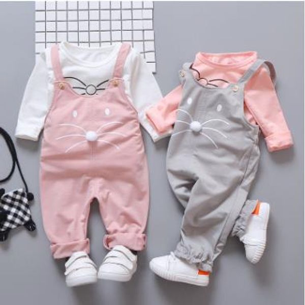baby toddler girls kids cartoon cotton 2pc suit autumn suit baby clothing t shirt suspender pants casual 8sets/lot, White
baby toddler girls kids cartoon cotton 2pc suit autumn suit baby clothing t shirt suspender pants casual 8sets/lot, White