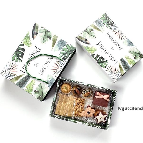 10pcs/lot green leaf gift box gift bag packaging paper box packaging for sweets cookie chocolate boxes
10pcs/lot green leaf gift box gift bag packaging paper box packaging for sweets cookie chocolate boxes