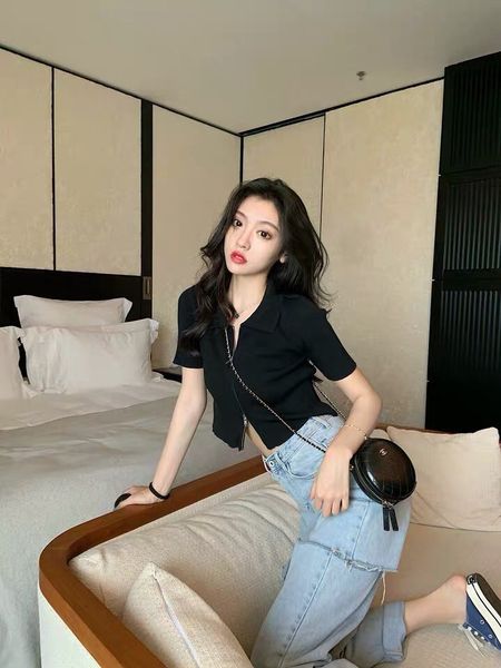 spring and summer 2020 high end quality temperament women's star same slim fit short zipper lapel cardigan dr 710, White
spring and summer 2020 high end quality temperament women's star same slim fit short zipper lapel cardigan dr 710, White