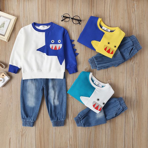 fashion newborn kids baby boy clothes long sleeved cotton hoodie t shirt trousers denim pants 2pcs clothing sets baby boys 6m-4y, White
fashion newborn kids baby boy clothes long sleeved cotton hoodie t shirt trousers denim pants 2pcs clothing sets baby boys 6m-4y, White