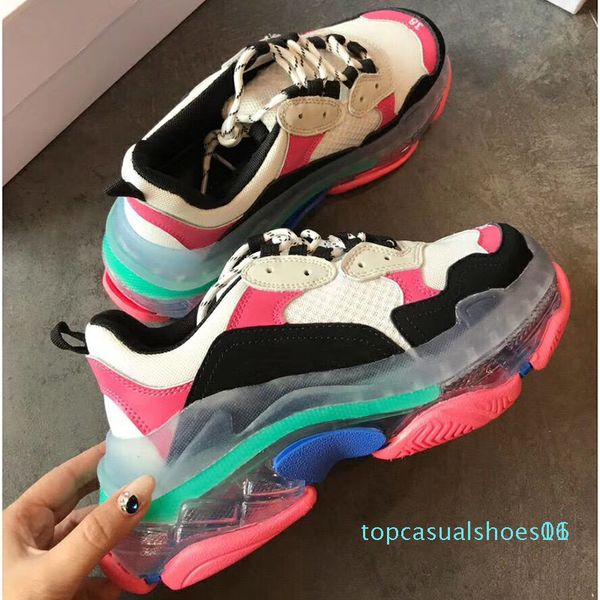 paris 17fw green crystal bottom triple-s shoes clear sole dad shoes platform sneakers for men women vintage kanye old grandpa trainer t01, Black
paris 17fw green crystal bottom triple-s shoes clear sole dad shoes platform sneakers for men women vintage kanye old grandpa trainer t01, Black