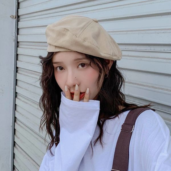 0apw1 beret women's thin breathable artistic all-match solid color painter's sweet temperament painter octagonal beret octagonal h, Blue;gray
0apw1 beret women's thin breathable artistic all-match solid color painter's sweet temperament painter octagonal beret octagonal h, Blue;gray