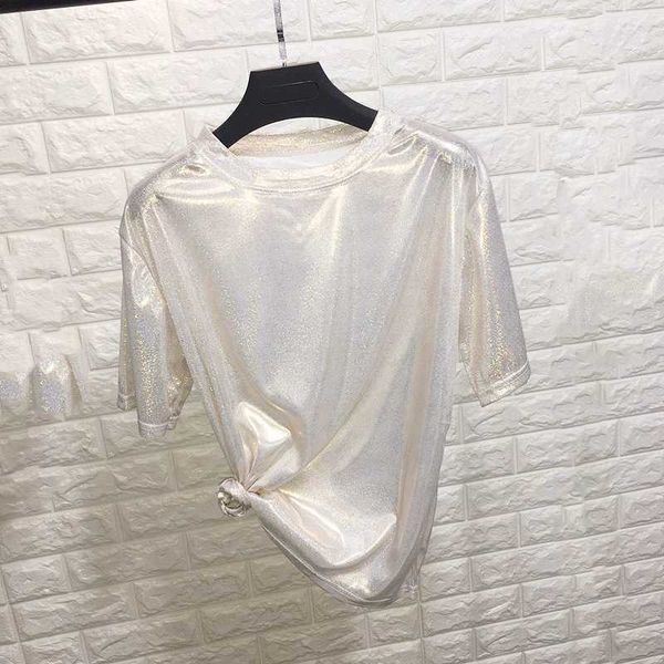 blackday new summer retro style stylish bright silk woman shiny loose short sleeve t-shirt club aesthetic harajuku women tshirt, White
blackday new summer retro style stylish bright silk woman shiny loose short sleeve t-shirt club aesthetic harajuku women tshirt, White