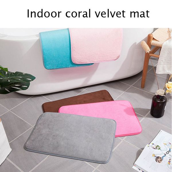 40 * 60cm non-slip absorb water coral velvet mat bathroom living room kitchen entrance indoor floor mat
40 * 60cm non-slip absorb water coral velvet mat bathroom living room kitchen entrance indoor floor mat