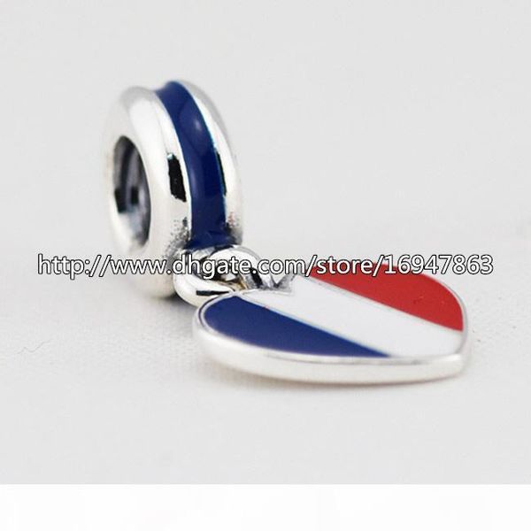 s925 sterling silver france heart flag dangle charm bead with enamel fits european pandora jewelry bracelets necklaces & pendant, Black
s925 sterling silver france heart flag dangle charm bead with enamel fits european pandora jewelry bracelets necklaces & pendant, Black