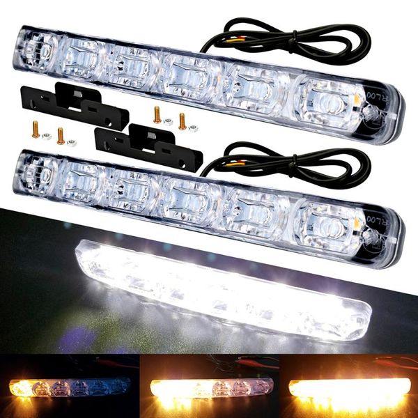 sequential flowing yellow 6 led car daytime running lights driving fog light car styling waterproof drl bright turning signal
sequential flowing yellow 6 led car daytime running lights driving fog light car styling waterproof drl bright turning signal