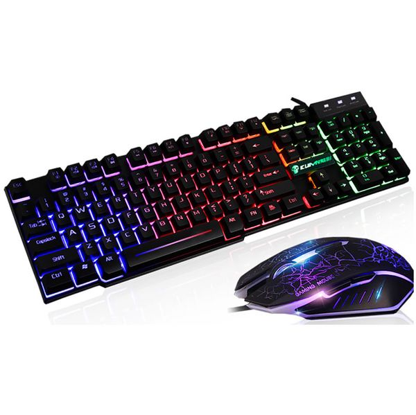 kuiying t6 luminous keyboard and mouse set usb interface and waterproof deskcomputer game manipulator feel
kuiying t6 luminous keyboard and mouse set usb interface and waterproof deskcomputer game manipulator feel