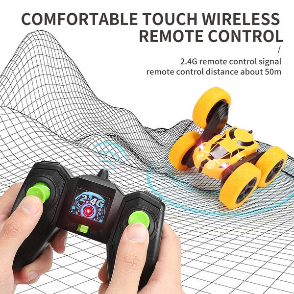 2.4g remote control wireless 4wd drive double sided drift stunt car cool lights children boy off road rc car toys 08
2.4g remote control wireless 4wd drive double sided drift stunt car cool lights children boy off road rc car toys 08