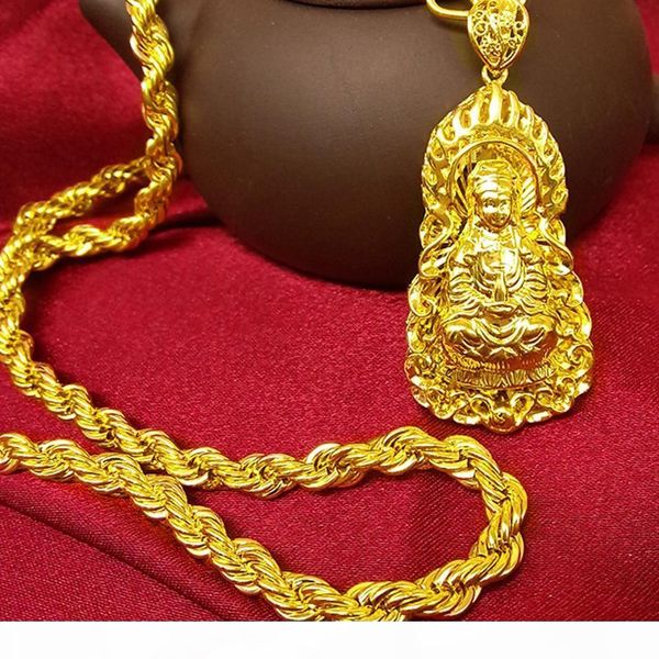 vintage 18k yellow gold filled buddha pendant necklace twisted chain buddhist beliefs necklace men women classic style gift, Silver
vintage 18k yellow gold filled buddha pendant necklace twisted chain buddhist beliefs necklace men women classic style gift, Silver