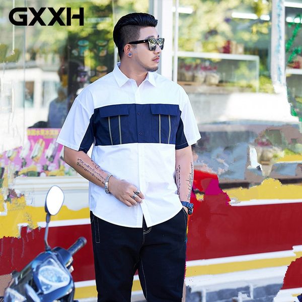 gxxh 2020 oversized men fashion contrast color loose fit streetwear trend patchwork casual short-sleeved shirt cotton fat, White;black
gxxh 2020 oversized men fashion contrast color loose fit streetwear trend patchwork casual short-sleeved shirt cotton fat, White;black