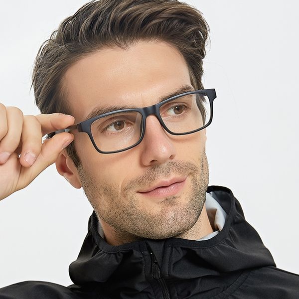 g8051 simple men's plain myopia tr90 ultra light comfortable square frame glasses with myopia glasses, Silver
g8051 simple men's plain myopia tr90 ultra light comfortable square frame glasses with myopia glasses, Silver