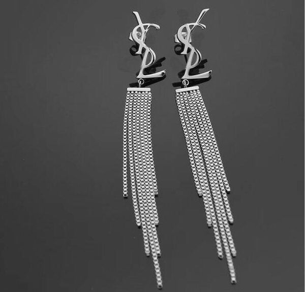 girl vogue design 316l titanium steel stud earring long tassel women charm love earrings fashion jewelry wholesale designer earrings, Golden;silver
girl vogue design 316l titanium steel stud earring long tassel women charm love earrings fashion jewelry wholesale designer earrings, Golden;silver