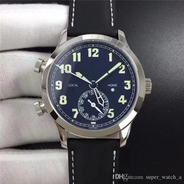 gr montre de luxe calfskin watchband 324sc automatic mechanical movement watches pilot's wristwatch designer watches waterproof, Slivery;brown
gr montre de luxe calfskin watchband 324sc automatic mechanical movement watches pilot's wristwatch designer watches waterproof, Slivery;brown