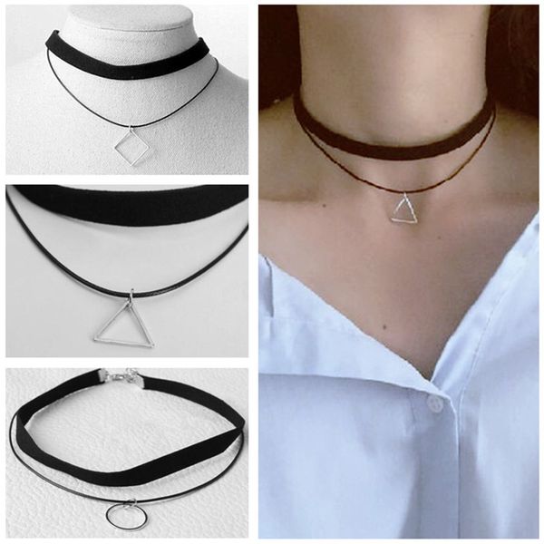 2020 choker pendant personality contracted wind restoring ancient ways geometry double collar necklace chain of clavicle, Silver
2020 choker pendant personality contracted wind restoring ancient ways geometry double collar necklace chain of clavicle, Silver