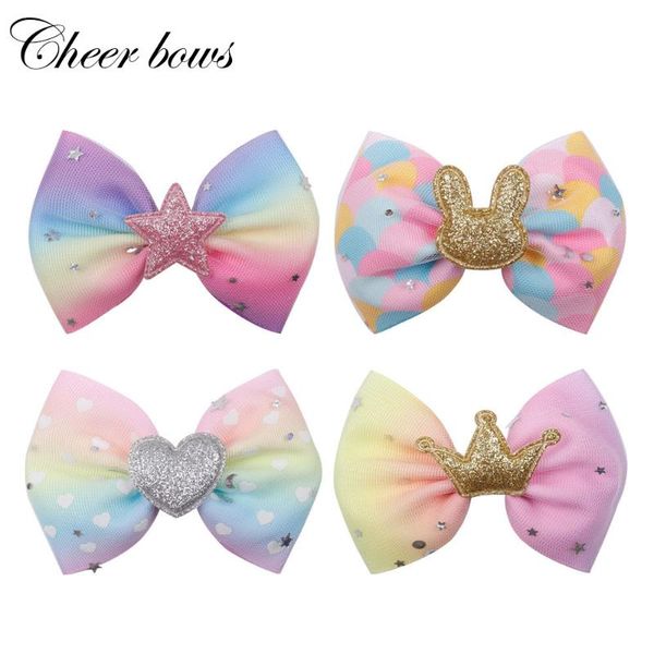 cheer bows 4" hair accessories hair bows for girls glitter ears stars crown ribbon lace bow kids clips party hairpin, Slivery;white
cheer bows 4" hair accessories hair bows for girls glitter ears stars crown ribbon lace bow kids clips party hairpin, Slivery;white