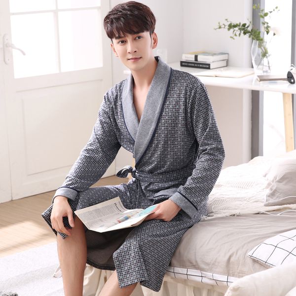 men's sleepwear plus size xxxl long robes bathrobes for male autumn keep warm long-sleeved exquisite cotton mens dressing gown couples, Black;brown
men's sleepwear plus size xxxl long robes bathrobes for male autumn keep warm long-sleeved exquisite cotton mens dressing gown couples, Black;brown