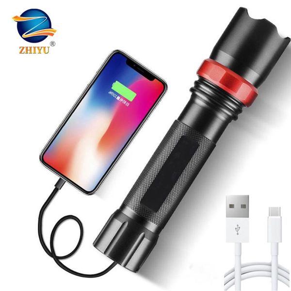 zhiyu portable t6 led usb rechargeable lights power bank torch lamp 3 modes built in battery zoom flash light lantern
zhiyu portable t6 led usb rechargeable lights power bank torch lamp 3 modes built in battery zoom flash light lantern