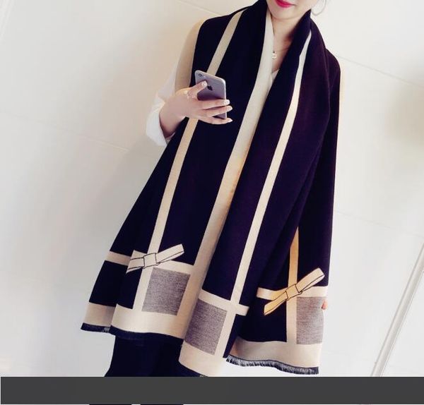 bow tie shawl blankets imitation wool scarf fashion warm soft winter shawl throw blanket 175 cm, Blue;gray
bow tie shawl blankets imitation wool scarf fashion warm soft winter shawl throw blanket 175 cm, Blue;gray