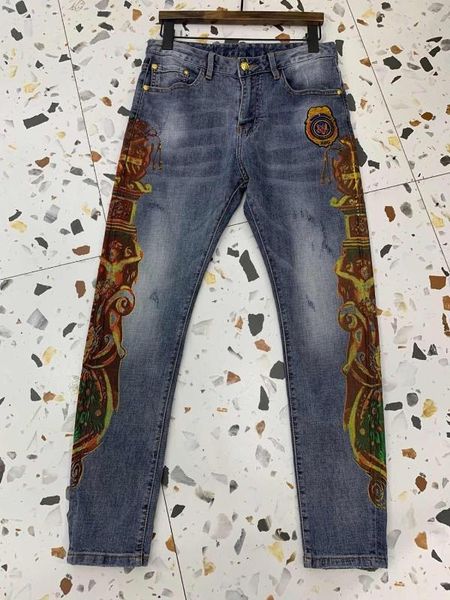 ws7385 fashion men's jeans 2020 runway european design party style men's clothing, Blue
ws7385 fashion men's jeans 2020 runway european design party style men's clothing, Blue